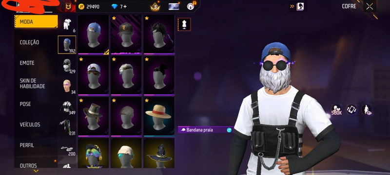 💸 Conta Free Fire Top — Barbinha + Angelical Verde + Mano Max + Naruto