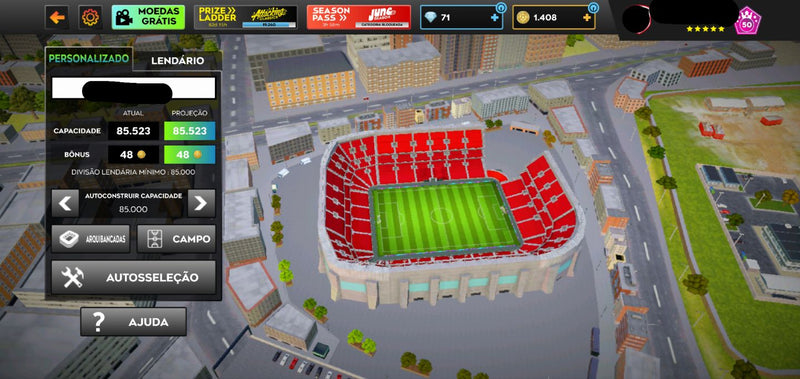 🎮 Conta DLS 25 🔥 | Full Stadium + CT Full + Time 5 Estrelas ⭐ | Conta Pronta pra Login 🫡