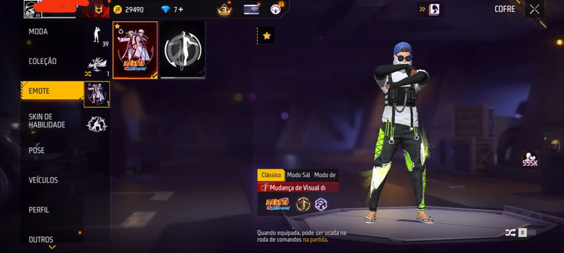 💸 Conta Free Fire Top — Barbinha + Angelical Verde + Mano Max + Naruto