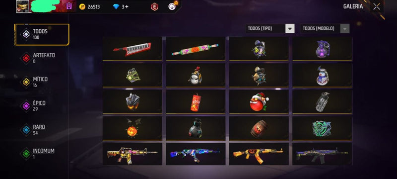 🔥 CONTA RARÍSSIMA DE FREE FIRE – DESDE A TEMPORADA 4! SEJA UMA LENDA ENTRE OS VETERANOS! 🔥