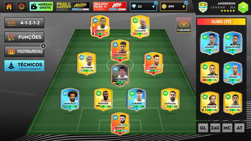 🎮 Conta DLS 25 🔥 | Elenco Insano + Jogadores Exclusivos 👑 | Promoção Limitada!