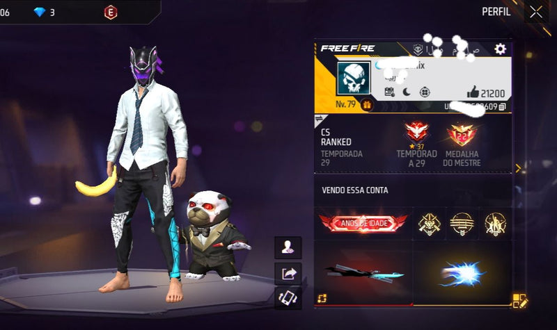 💎🔥💎 Conta FREEFIRE LEVEL 79 muito valiosa passes antigos 4, 5, 6, 7, 8, 9, 10...