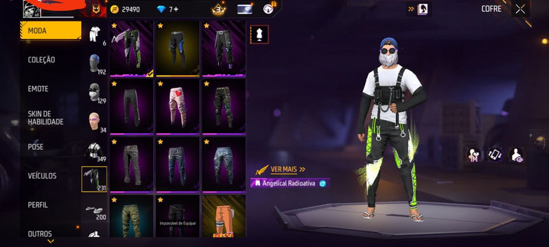 💸 Conta Free Fire Top — Barbinha + Angelical Verde + Mano Max + Naruto