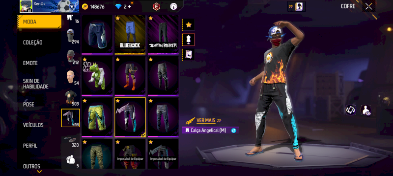 🔥 CONTA UNISSEX FREE FIRE — UM VERDADEIRO SHOW DE RARIDADES! 🔥